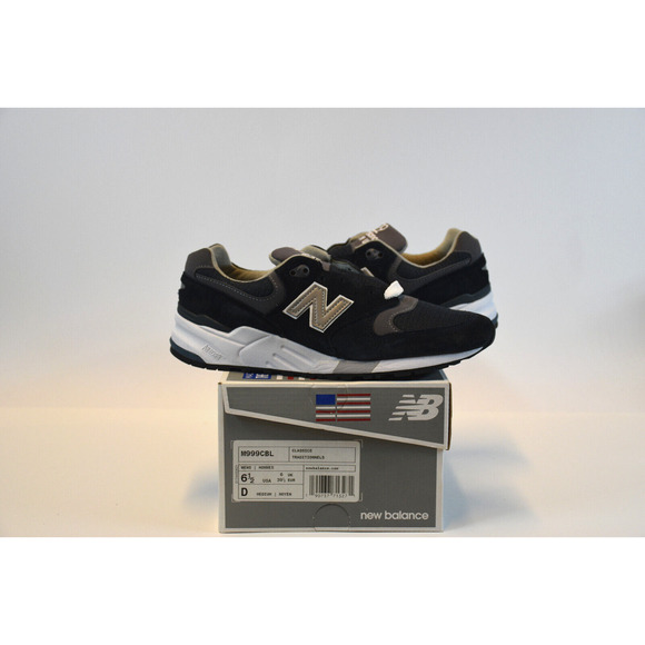 New Balance 999 Navy Dark Blue M999CBL Suede Shoes Made in USA Size 6.5 New Rare - Picture 1 of 11